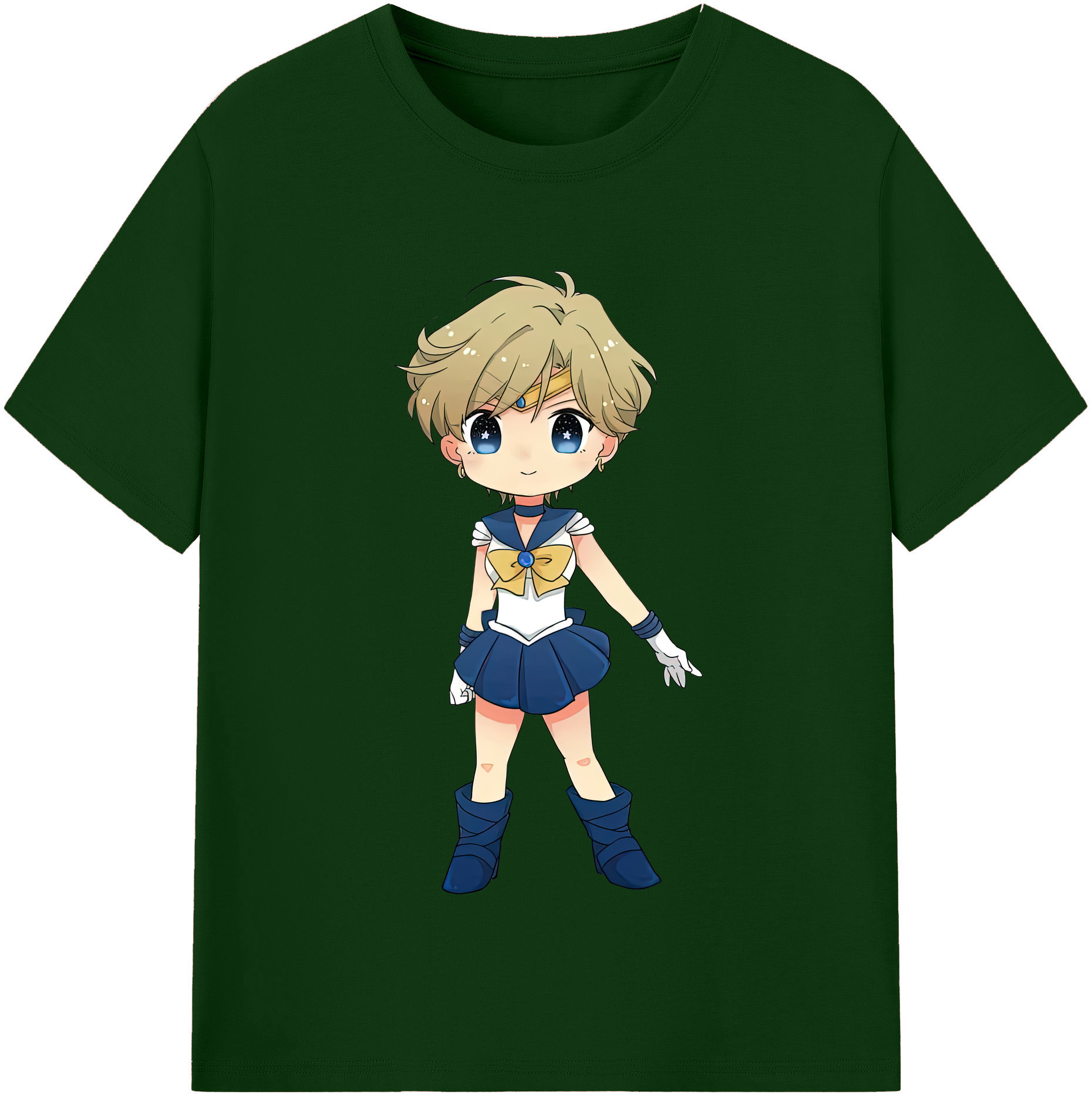 （画像用） 美少女戦士セーラームーン 天王はるか Sailor Moon Tenoh Haruka 綿100％半袖Tシャツ（フロントプリント）
